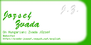 jozsef zvada business card